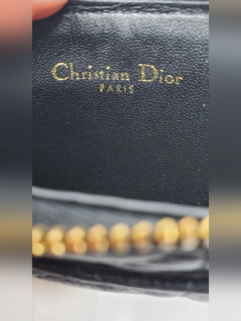 Dior Caro Cosmos Zipped Card Holder